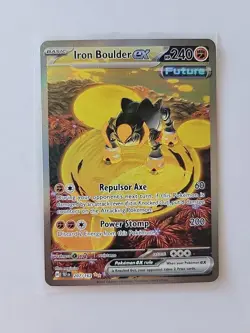 Pokemon TCG Iron Boulder EX Scarlet & Violet Temporal Forces - Image 3