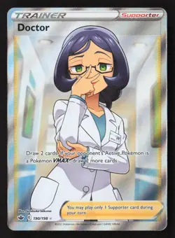 Doctor (Full Art) Ultra Rare Holo SWSH06 190/198 NM Pokemon TCG - Image 1
