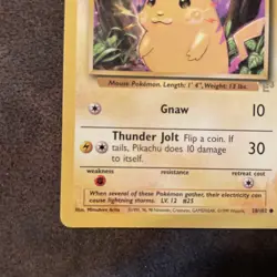 Pokemon TCG Base Set Pikachu E3 Promo Yellow Cheeks Unlimited 58/102 - LP - Image 2