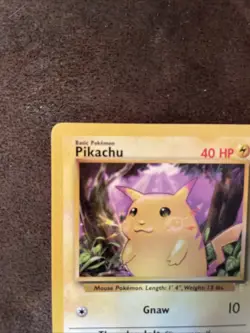 Pokemon TCG Base Set Pikachu E3 Promo Yellow Cheeks Unlimited 58/102 - LP - Image 4