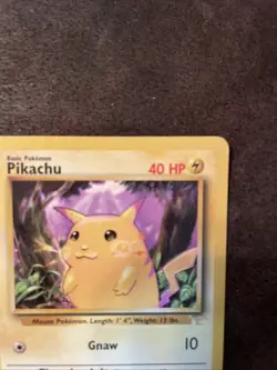 Pokemon TCG Base Set Pikachu E3 Promo Yellow Cheeks Unlimited 58/102 - LP - Image 5