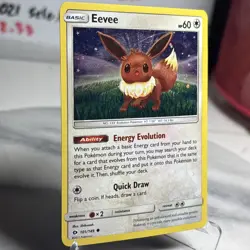 Eevee 101/149 Cosmos Holo Promo Sun & Moon Base Set Pokemon Card LP - Image 3