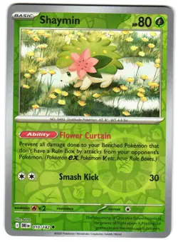 Shaymin 010/182 Reverse Holo SV10: Destined Rivals English Pokemon NM - Image 1