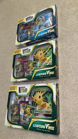 Pokemon Leafeon & Glaceon VSTAR Special Collection Sealed (3 Total) - Image 3