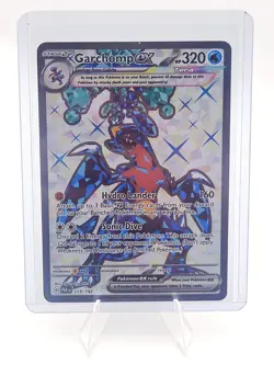 Pokemon Garchomp EX Holo Ultra Rare Card 219/182 Sv04: Paradox Rift - Image 1
