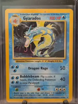 Pokemon Gyarados 6/102 • Base Set Holo • WotC Vintage • UMM Finds - Image 1