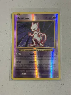 Pokemon TCG Mewtwo XY Evolutions 51/108 Reverse Holo (Damaged) - Image 1