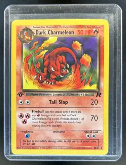 2000 Pokemon Team Rocket First Edition Dark Charmeleon #32/82 - Image 1
