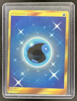 2017 Pokemon SM Crimson Invasion Water Energy #124/111 - Image 1