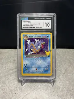 CGC 10 Dark Gyarados Holo 8/82 Celebrations Classic Collection Pokemon TCG - Image 1