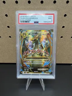 2016 POKEMON XY EVOLUTIONS #101 FULL ART/M CHARIZARD EX PSA 9 - Image 1