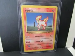 Ponyta Base Set 60/102 Pokemon Card BB3 ANI - Image 1