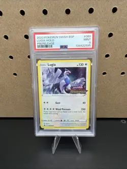 2020 POKEMON SWSH BLACK STAR PROMO #069 LUGIA-HOLO PRERELEASE PSA 9 MINT - Image 1