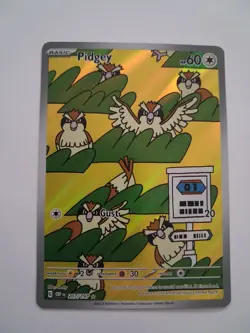 Pidgey 207/197 Illustration Rare NM Pokemon Scarlet & Violet Obsidian Flames - Image 1