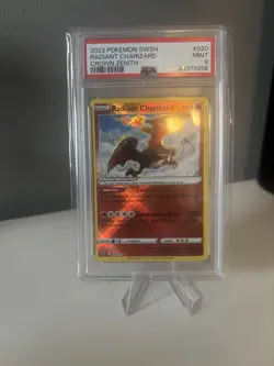 RADIANT CHARIZARD 2023 POKEMON CROWN ZENITH RADIANT RARE 020/159 PSA 9 Mint - Image 1