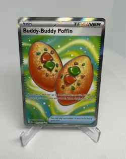Buddy-Buddy Poffin 167/132 Mega Evolution Holo Ultra Rare Full Art Pokemon TCG - Image 1