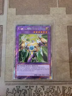 YUGIOH ELEMENTAL HERO THUNDER GIANT RA03-EN153 PLATINUM RARE 1ST ED NM - Image 1