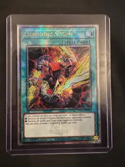 Yu-Gi-Oh Lightning Storm Quarter Century Secret Rare Alt Art RA04-EN094 - Image 1