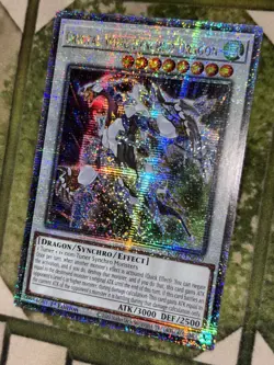 YuGiOh CRYSTAL WING SYNCHRO DRAGON Quarter Century Secret Rare RA02-EN029 - Image 1