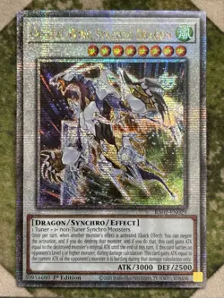 YuGiOh CRYSTAL WING SYNCHRO DRAGON Quarter Century Secret Rare RA02-EN029 - Image 2