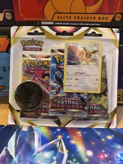 Pokemon Sword & Shield Astral Radiance 3 Pack Blister Eevee Promo New Sealed - Image 1