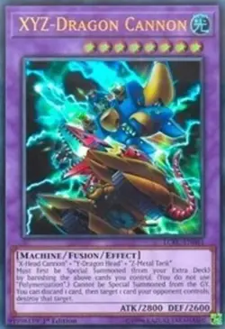 XYZ-Dragon Cannon - LCKC-EN061 - Ultra Rare - 1st Edition - Lightly Played - Image 1