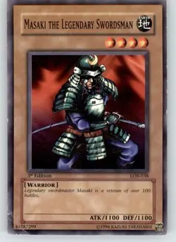 Masaki the Legendary Swordsman - Legend of Blue Eyes White Dragon - LOB-038 - HP - Image 1