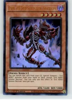 Evil HERO Sinister Necrom - Legendary Duelists: Season 3 - LP - #LDS3-EN026 - Image 1
