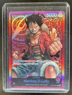 2022 One Piece Monkey.D.Luffy Straw Hat Crew #ST01-001 - Image 1