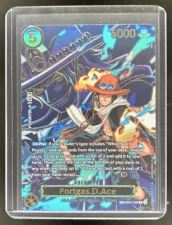 2025 One Piece Carrying On Will Portgas D. Ace Special Alt Art #EB02-028 - Image 1