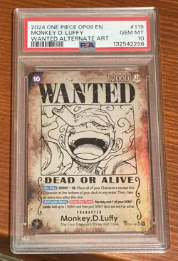 Monkey.D.Luffy (Wanted Poster) OP05-119 Emperors in the New World Foil - Image 1