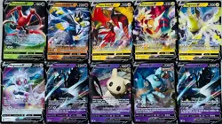 BIG POKEMON FULL ART ULTRA RARE HOLO V - 10 CARD LOT N-NM - Image 1