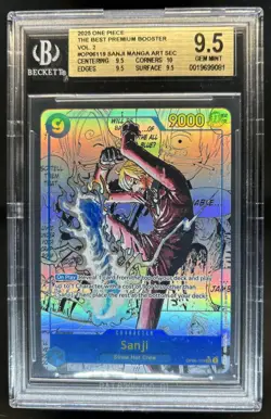 2025 One Piece The Best V2 Sanji Manga Alt Art #OP06-119 BGS 9.5 - Image 1