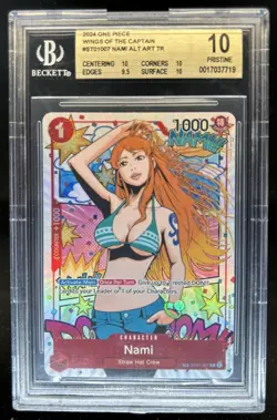 2024 One Piece Nami Wings of the Captain Alternate Art #ST01-07 BGS 10 Pristine - Image 1