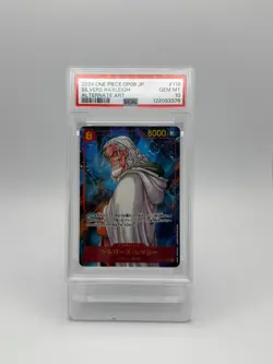 Silvers Rayleigh 2024 One Piece JAPANESE Two Legends Alt Art #118 PSA 10 GEM MT - Image 1
