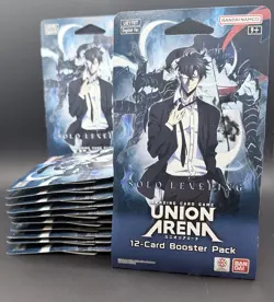 UE17BT Solo Leveling Union Arena Booster Pack Lot x12 English Bandai Sealed 🔥 - Image 2