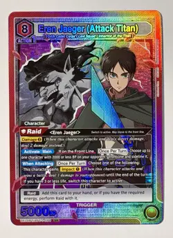 Union Arena TCG: AOT: Eren Jaeger (Attack Titan) - UE10BT/AOT-1-094 SR - Image 1