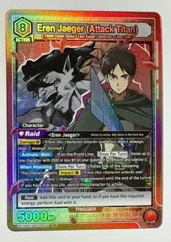 Union Arena TCG: AOT: Eren Jaeger (Attack Titan) - UE10BT/AOT-1-094 SR - Image 2