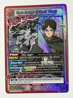 Union Arena TCG: AOT: Eren Jaeger (Attack Titan) - UE10BT/AOT-1-094 SR - Image 3