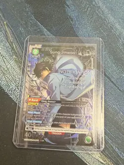 Sung Jinwoo Union Arena Super Rare Alt (SR*) Level Up - Image 1