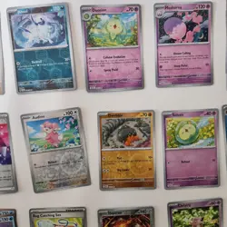 Pokemon TCG Assorted Reverse Holo Card Lot Of 42 RareU - Image 3