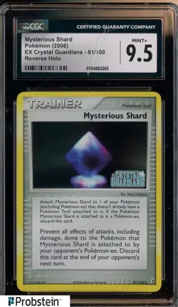 2006 Pokemon Crystal Guardians #81/100 Mysterious Shard Reverse Holo CGC 9.5 - Image 1