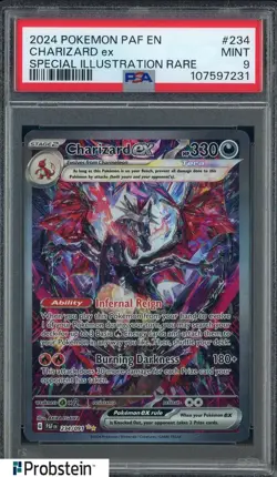 2024 Pokemon PAF EN Special Illustration Rare #234 Charizard Ex PSA 9 MINT #6 - Image 1