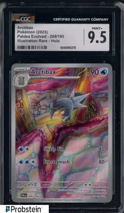 2023 Pokemon Paldea Evolved #209/193 Arctibax Holo CGC 9.5 MINT+ - Image 1