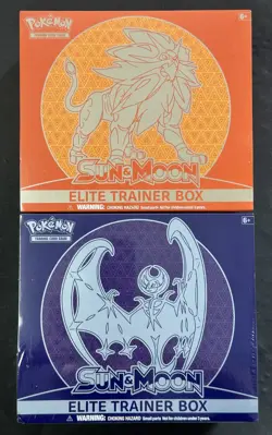 Pokemon Sun & Moon Elite Trainer Box Set - Solgaleo & Lunala Factory Sealed - Image 1