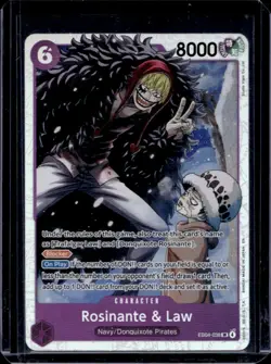 2026 One Piece The Azure Sea's Seven Rosinante & Law #EB04-038 SR - Image 1