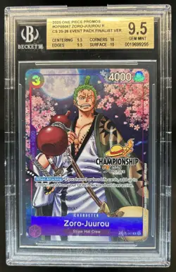 2025 One Piece Championship Event Pack Finalist Zoro-Juurou R #OP05-067 BGS 9.5 - Image 1