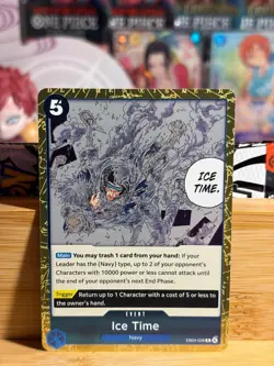 ICE TIME EB04-028 The Azure Sea's Seven Rare Foil One Piece TCG Near Mint - Image 1