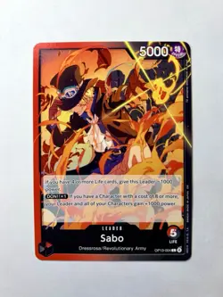 One Piece TCG: Sabo (Leader) OP13-004 Carrying On His Will - Image 1