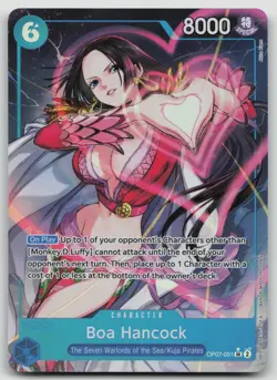 Bandai One Piece Boa Hancock OP07-051 Super Rare SR - Image 1